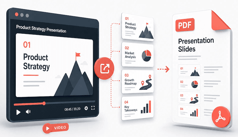 SlideSieve automatically detecting and capturing slide frames from a video course