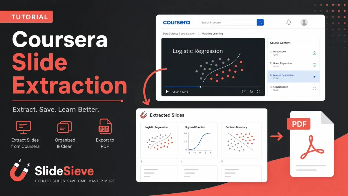 How to Automatically Download Slides from Coursera Videos