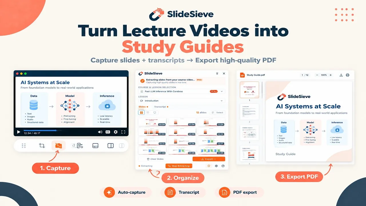 SlideSieve demo video thumbnail